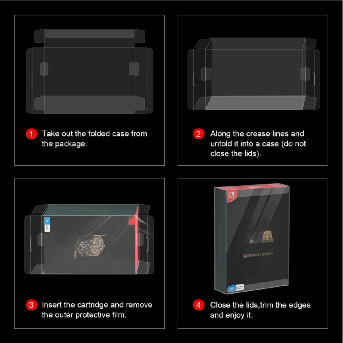 Clear Protective Case Compatible with Switch 2023 S98325