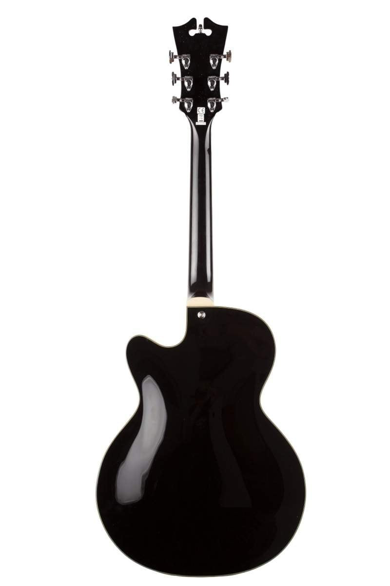 Black Archtop Hollowbody Electric Guitar U290826