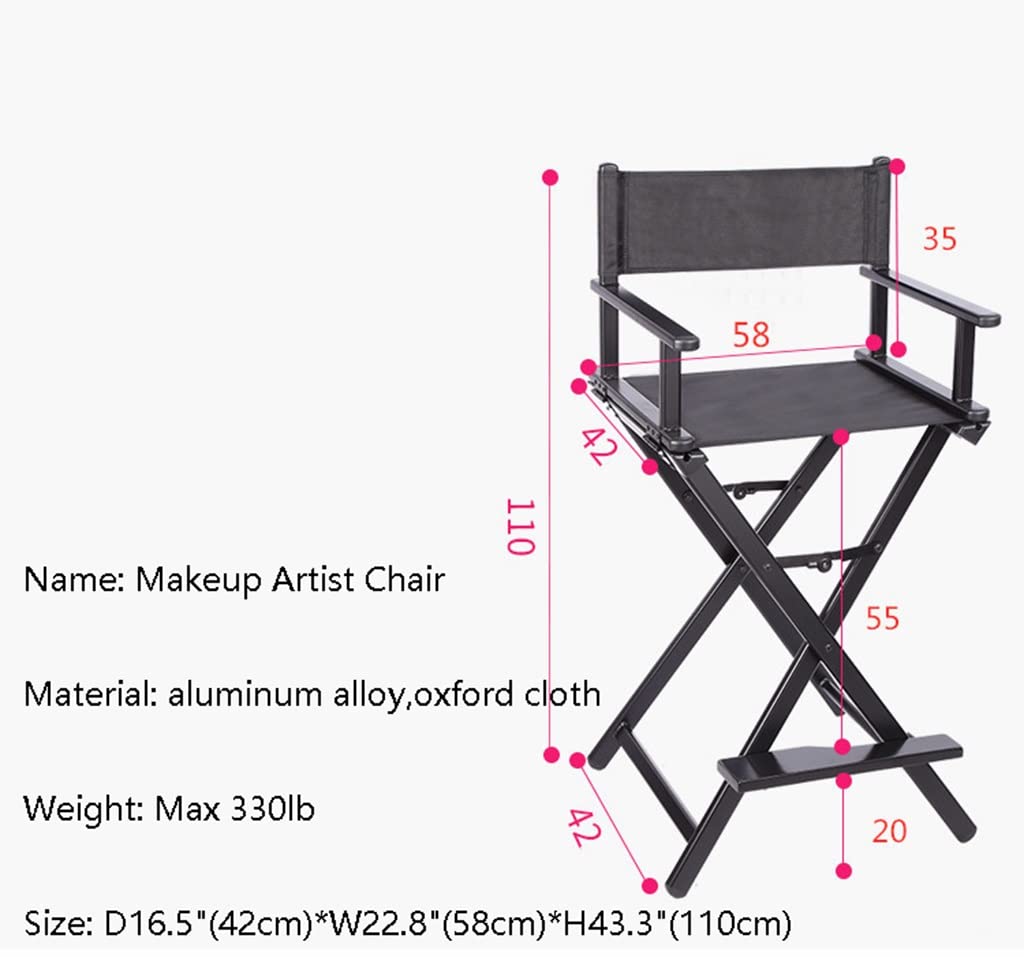 Portable Aluminum Folding Chair with Footrest Y61957