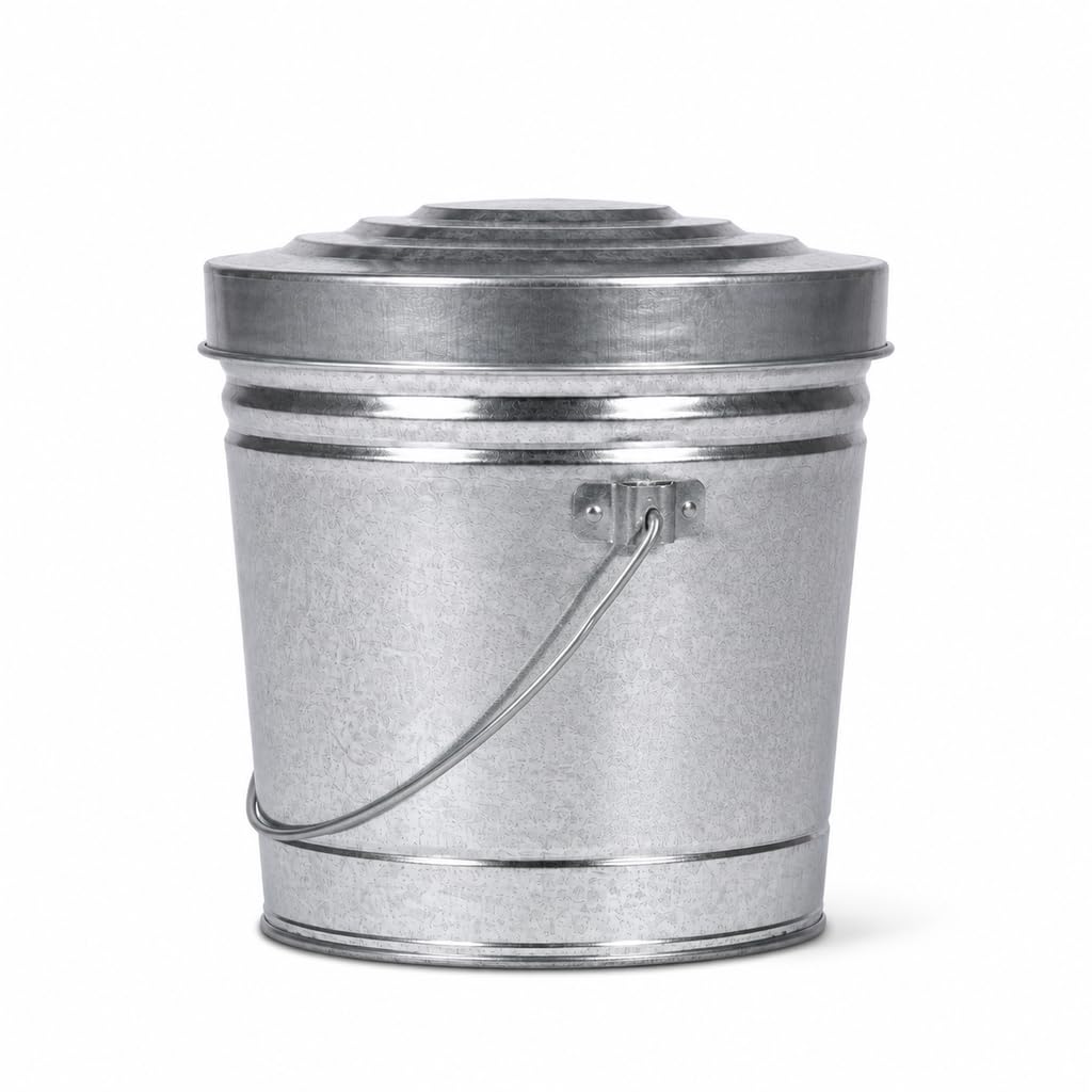 6 Gal Galvanized Steel Storage Can D7750