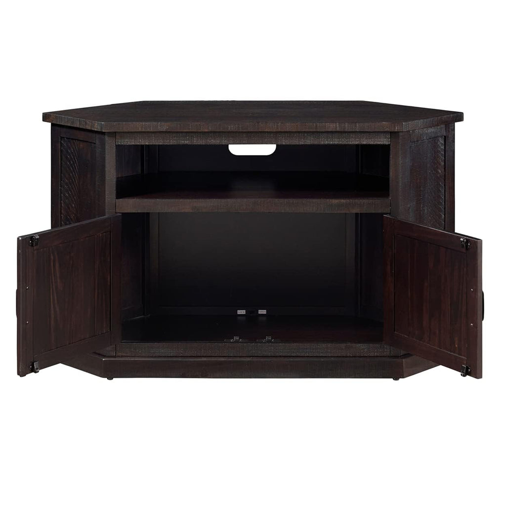 Solid Wood TV Stand with Cabinet Storage C31742