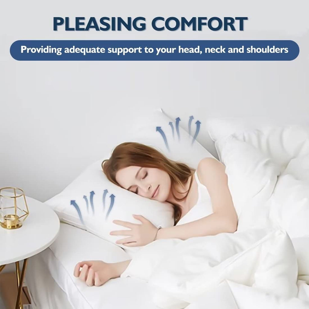 King Size Set of 2 Down Alternative Bed Pillows A59306