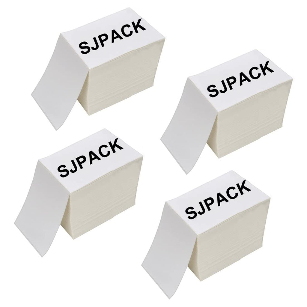 4 x 6 Fanfold Thermal Shipping Labels 4000 C7450
