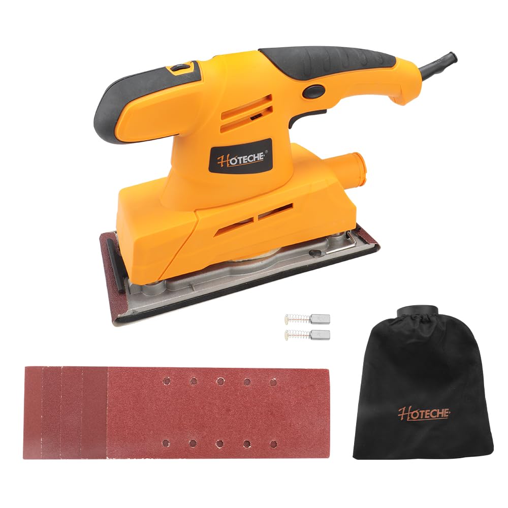 3.17 Amp Variable Speed Orbital Sander with Dust Bag N385