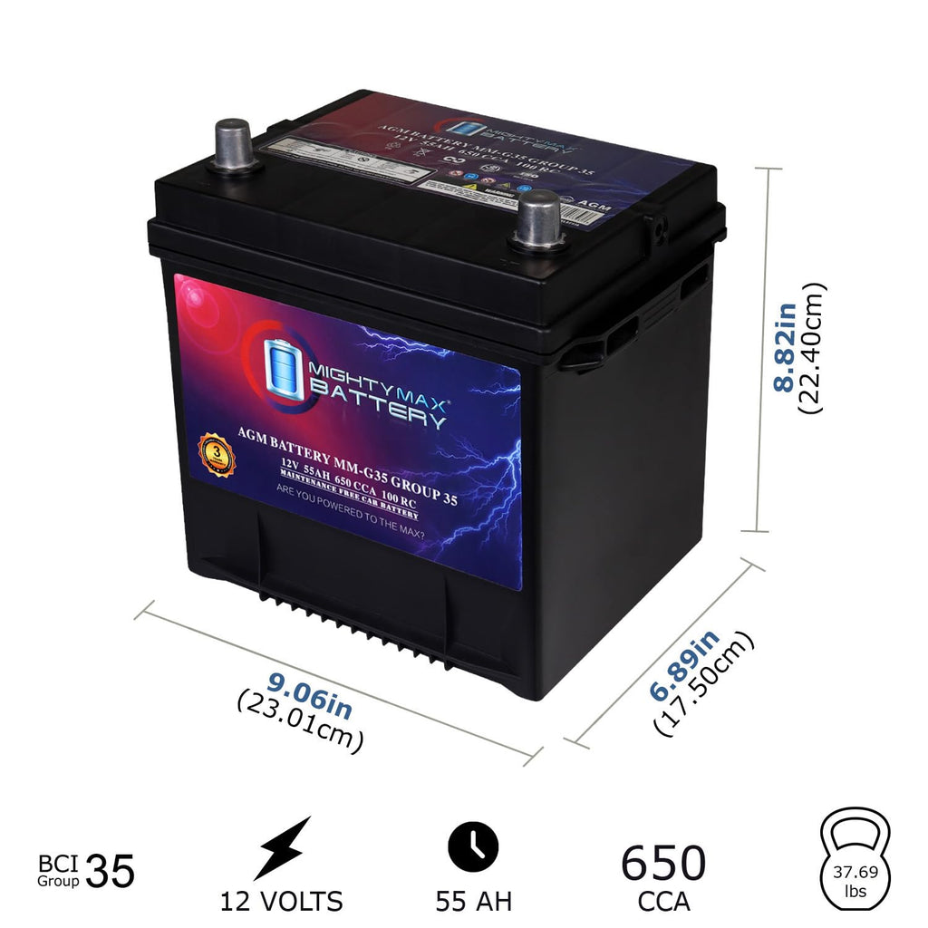 12V 55Ah AGM Replacement Battery B562
