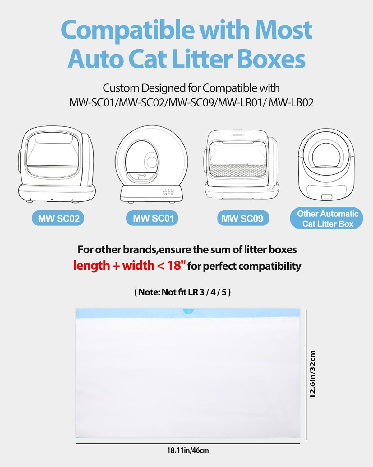 120 Count Drawstring Cat Litter Bags R74963