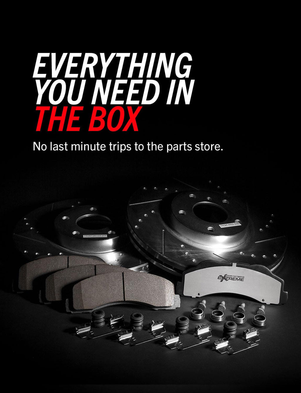 Front Brake Pad & Rotor Kit Z619