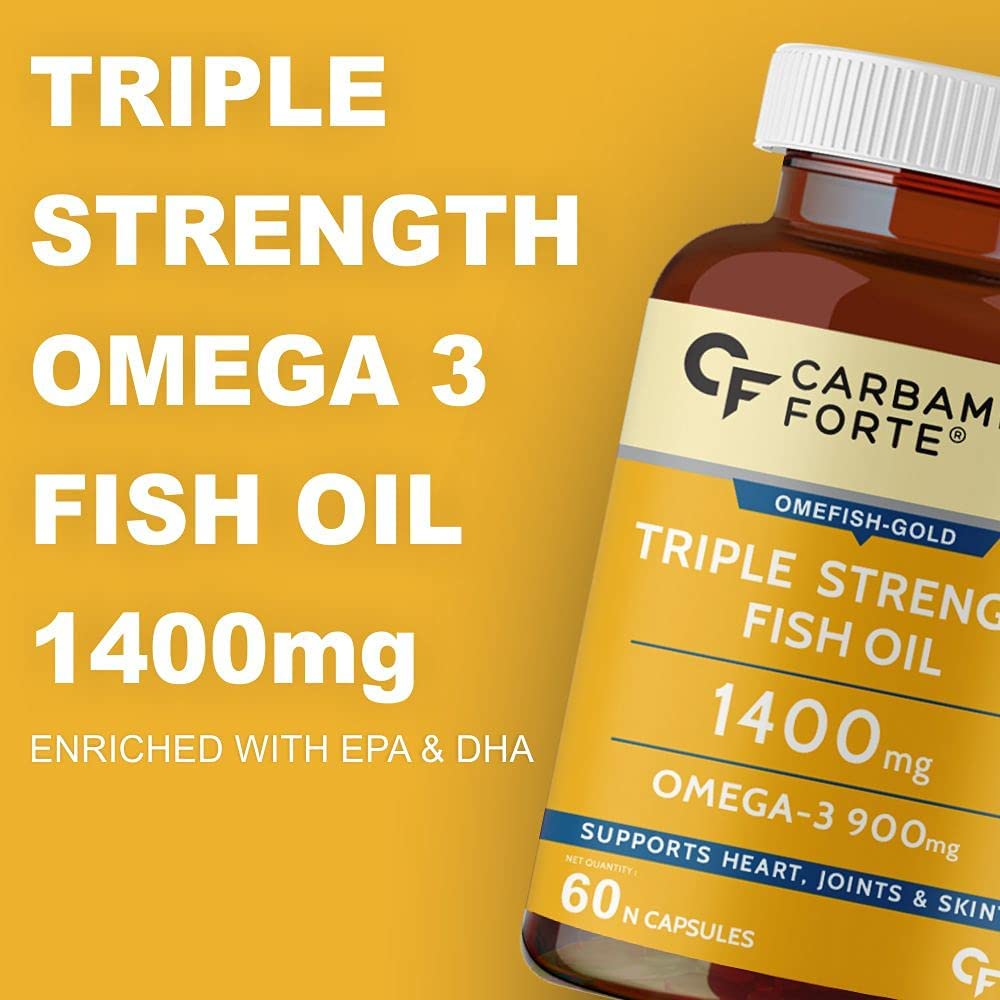 Fish Oil 1400mg Omega 3 900mg 60 Softgel Capsules X7151