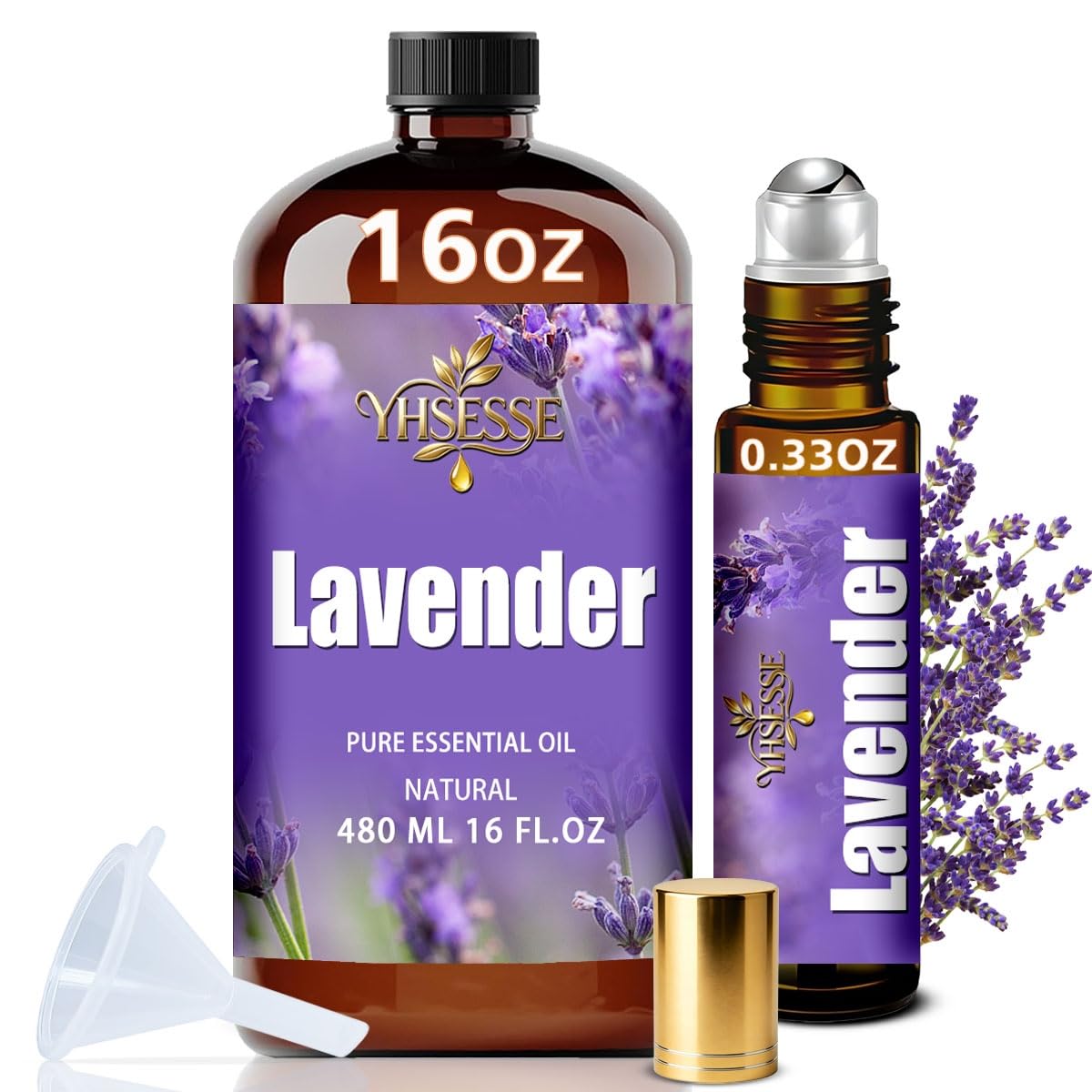 Peppermint and Lavender Essential Oil 4 Fl Oz and 16 Fl Oz V20582