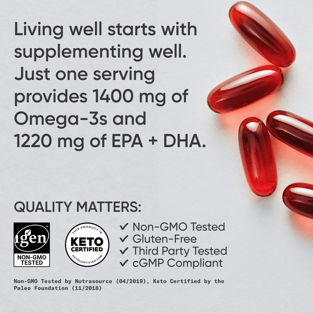 Omega-3 Fish Oil 1400mg 120 Softgels N621050