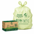 1.6 Gallon Compostable Bags with Easy-Tie Handles, 50 Count O40787