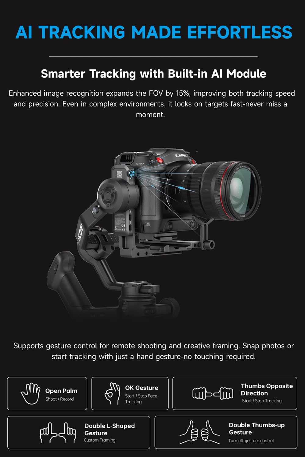 Camera Gimbal Stabilizer with Touch Screen U6497