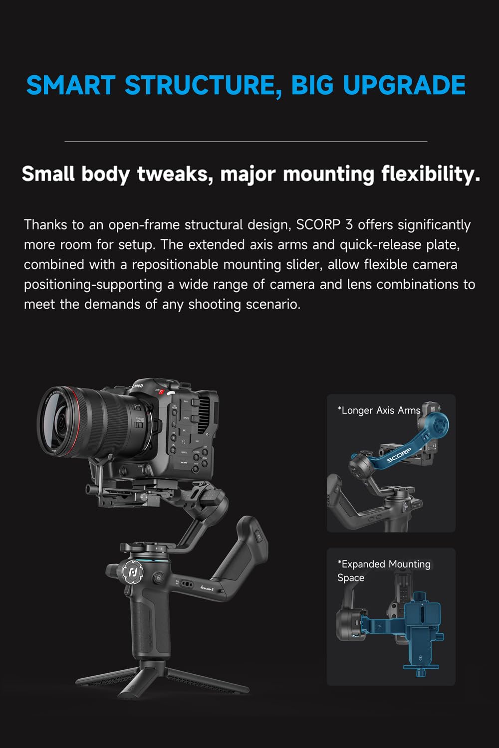 Camera Gimbal Stabilizer with Touch Screen U6497