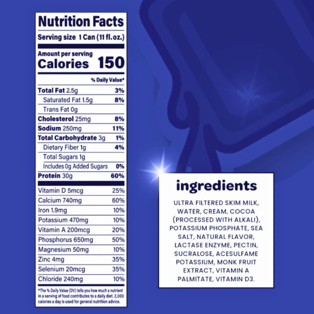 High Protein Shake Variety Pack, 30g Protein, 12 Pack C4461