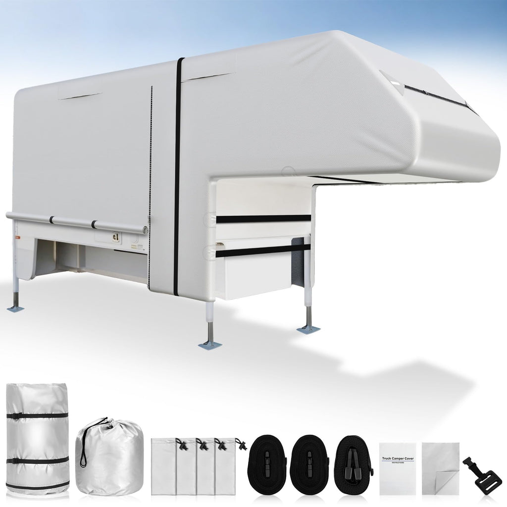 10-12ft Truck Camper Cover 300D Oxford Y274