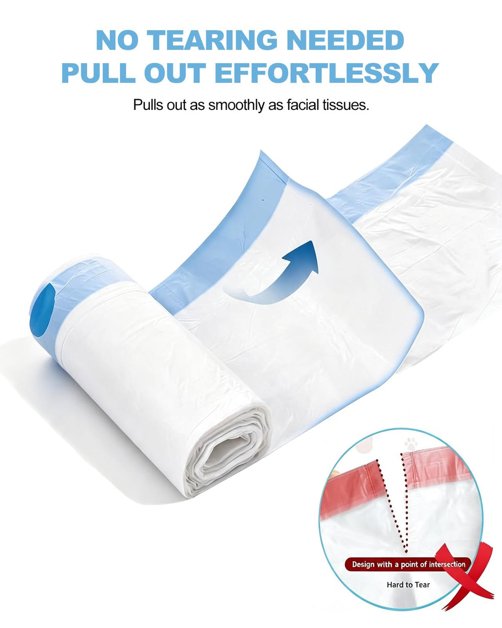 120 Count Drawstring Cat Litter Bags R74963