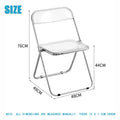 Transparent 18in Foldable Chair with Backrest U128011