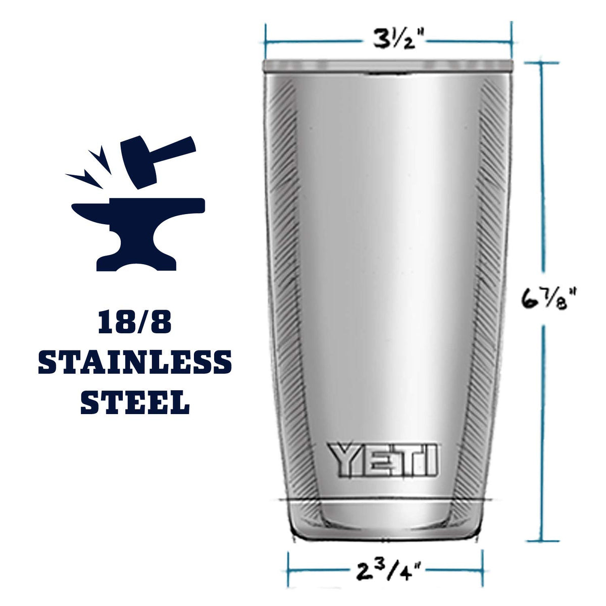 20 oz Stainless Steel Vacuum Insulated Tumbler X174