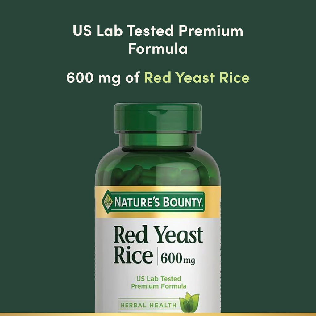 Red Yeast Rice 600mg 120 Capsules Pack of 2 Q831