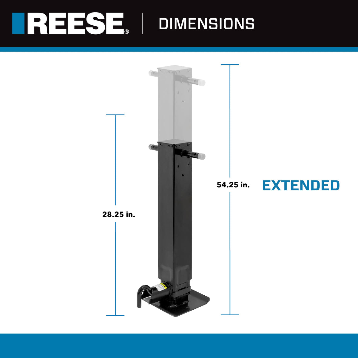 Weld On Trailer Jack 12,000 lbs. Capacity Y38040