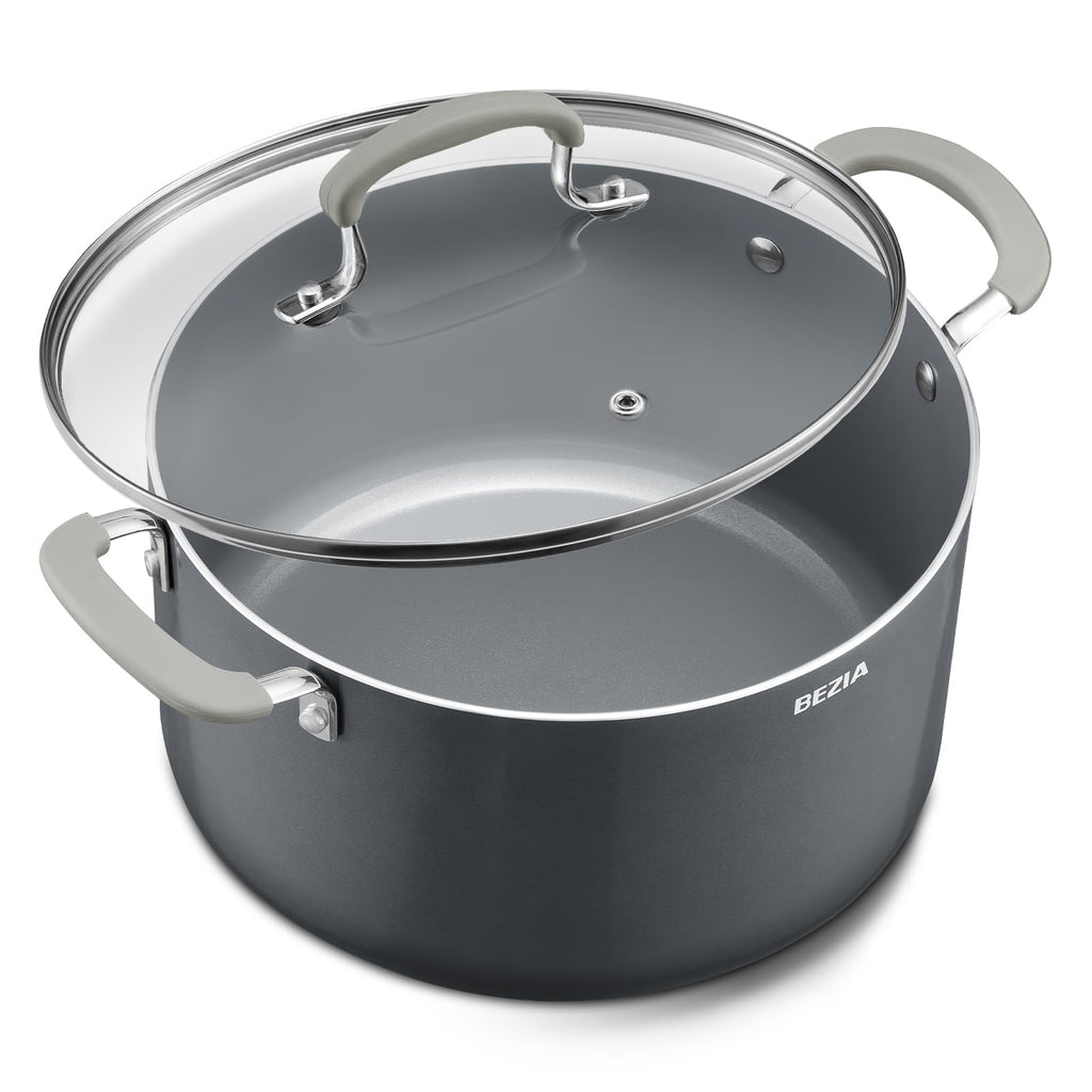 12QT Non Stick Ceramic Stock Pot with Lid K2661