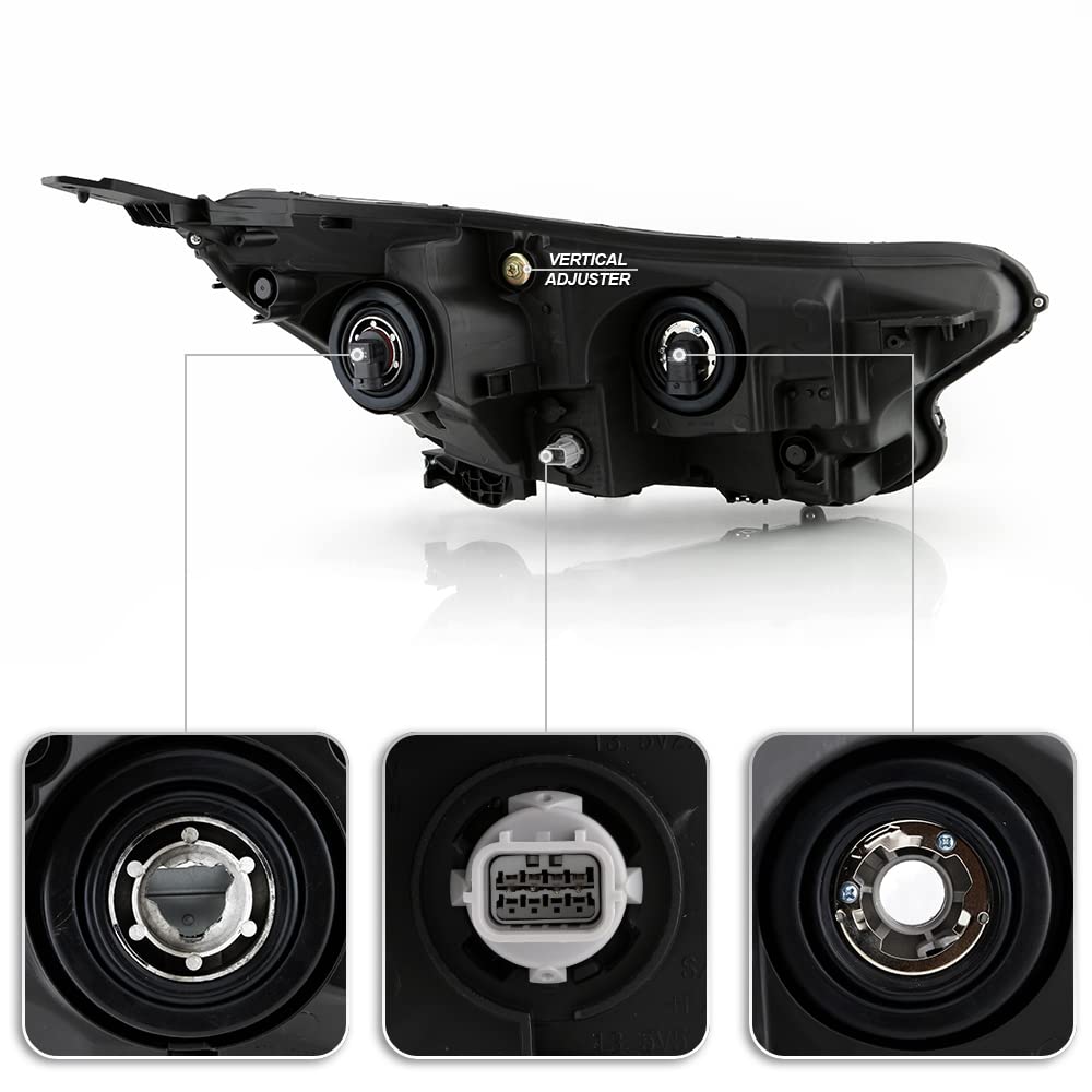 Projector Headlights Headlamps Left+Right J1666