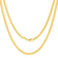 18k Yellow Gold Cuban Link Chain Necklace B40171