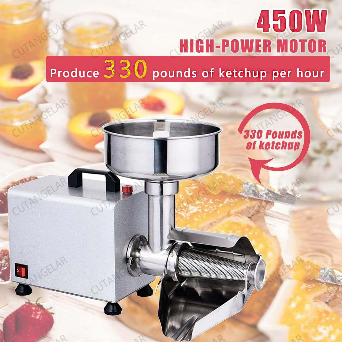 450W Stainless Steel Electric Sauce Strainer L707919