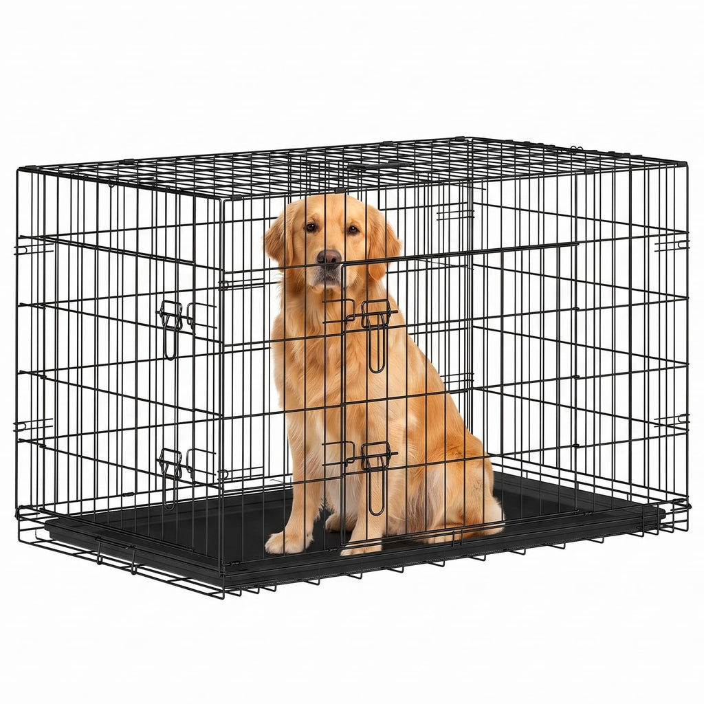 48" Double Door Crate Kennel with Divider S88368