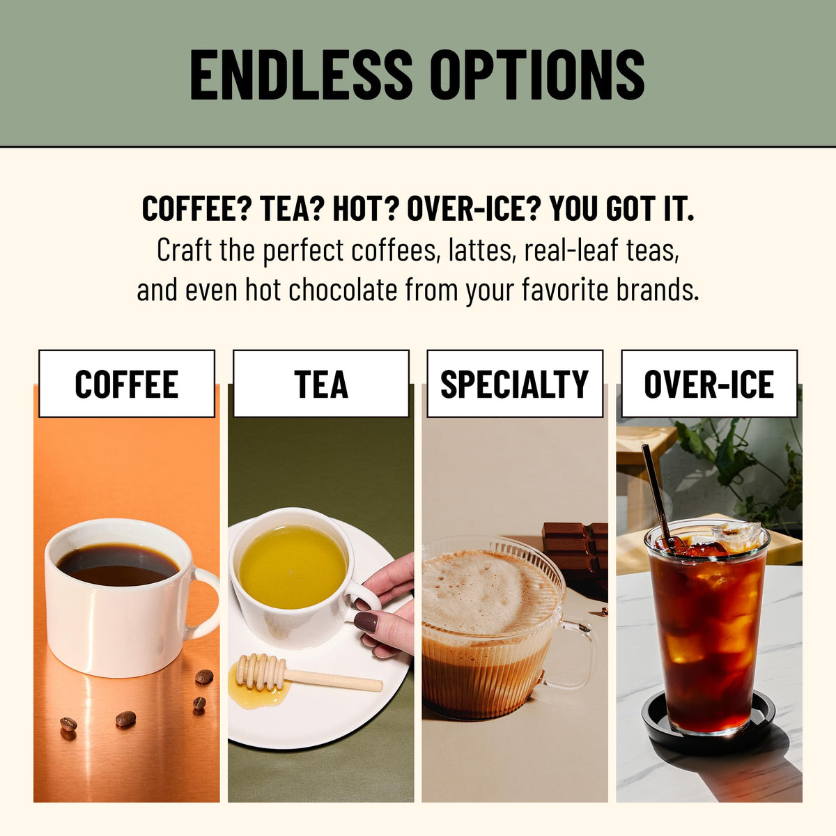 Coffee Machine with Single-Serve Freshpacks, Multiple Brew Sizes, Black K6380