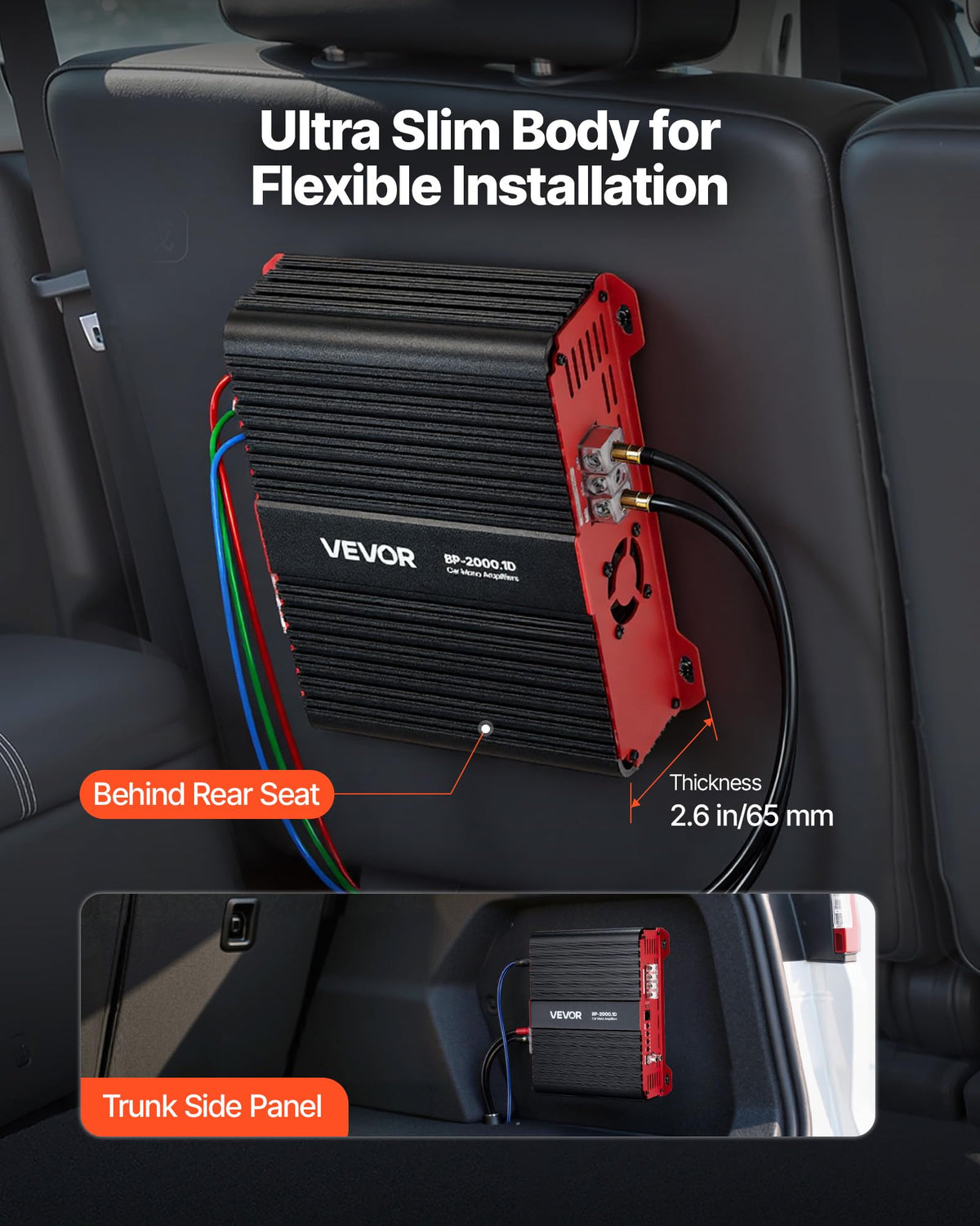 1-Channel Class D Car Audio Amplifier B7195