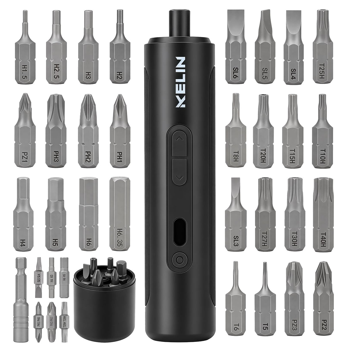 Electric Screwdriver Set 3 Torque Levels S2 Steel Bits Z904