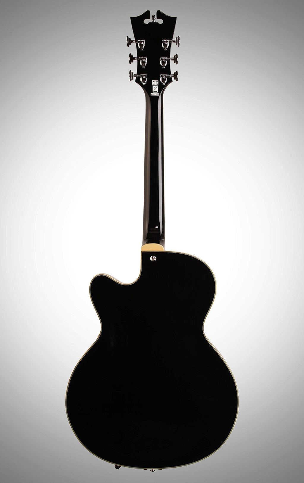 Black Archtop Hollowbody Electric Guitar U290826