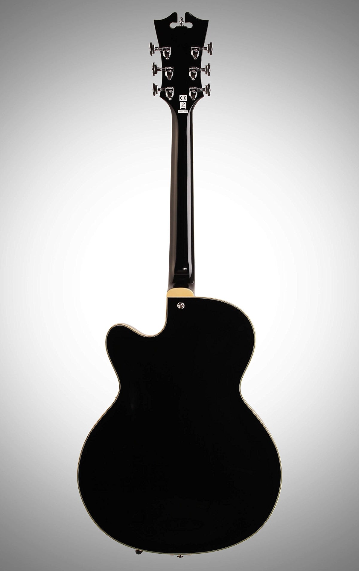 Black Archtop Hollowbody Electric Guitar U290826