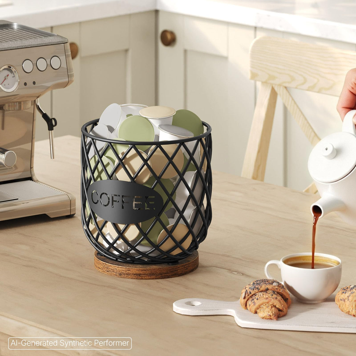 Compatible with K Cup & Nespresso Vertuo Pods Coffee Pod Holder Organizer I88444