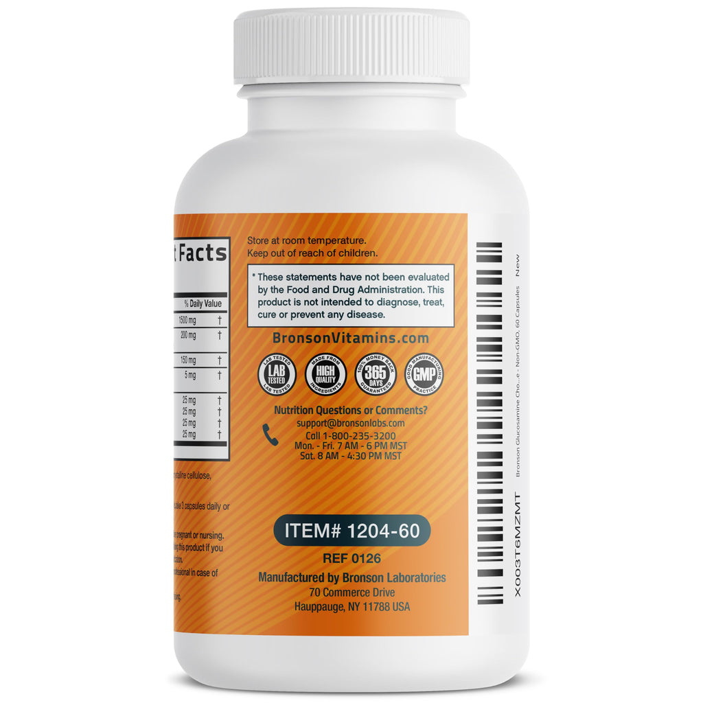 Glucosamine Chondroitin Turmeric & MSM Joint Support, 60 Capsules C355
