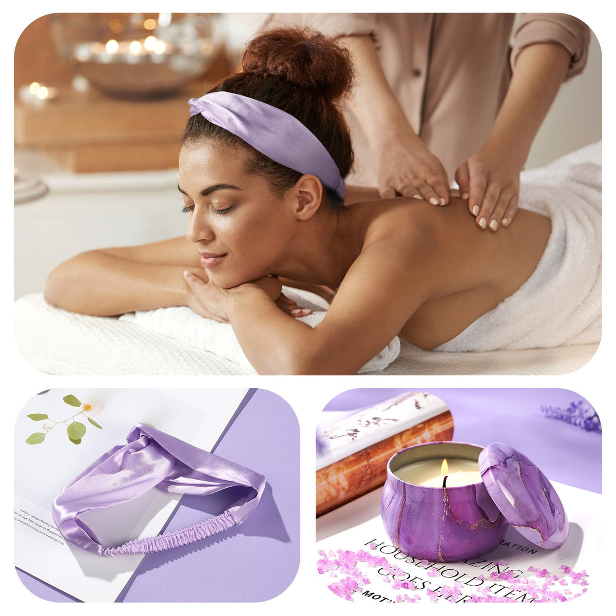 Flannel Blanket Spa Care Package Y9138