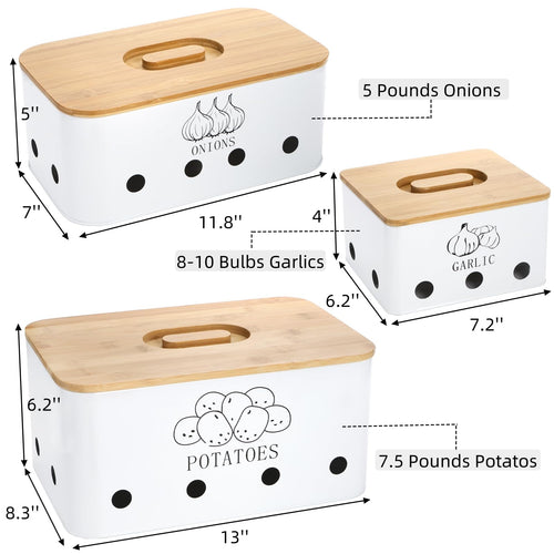 3 Pack Potato Onion Garlic Storage Set O42251
