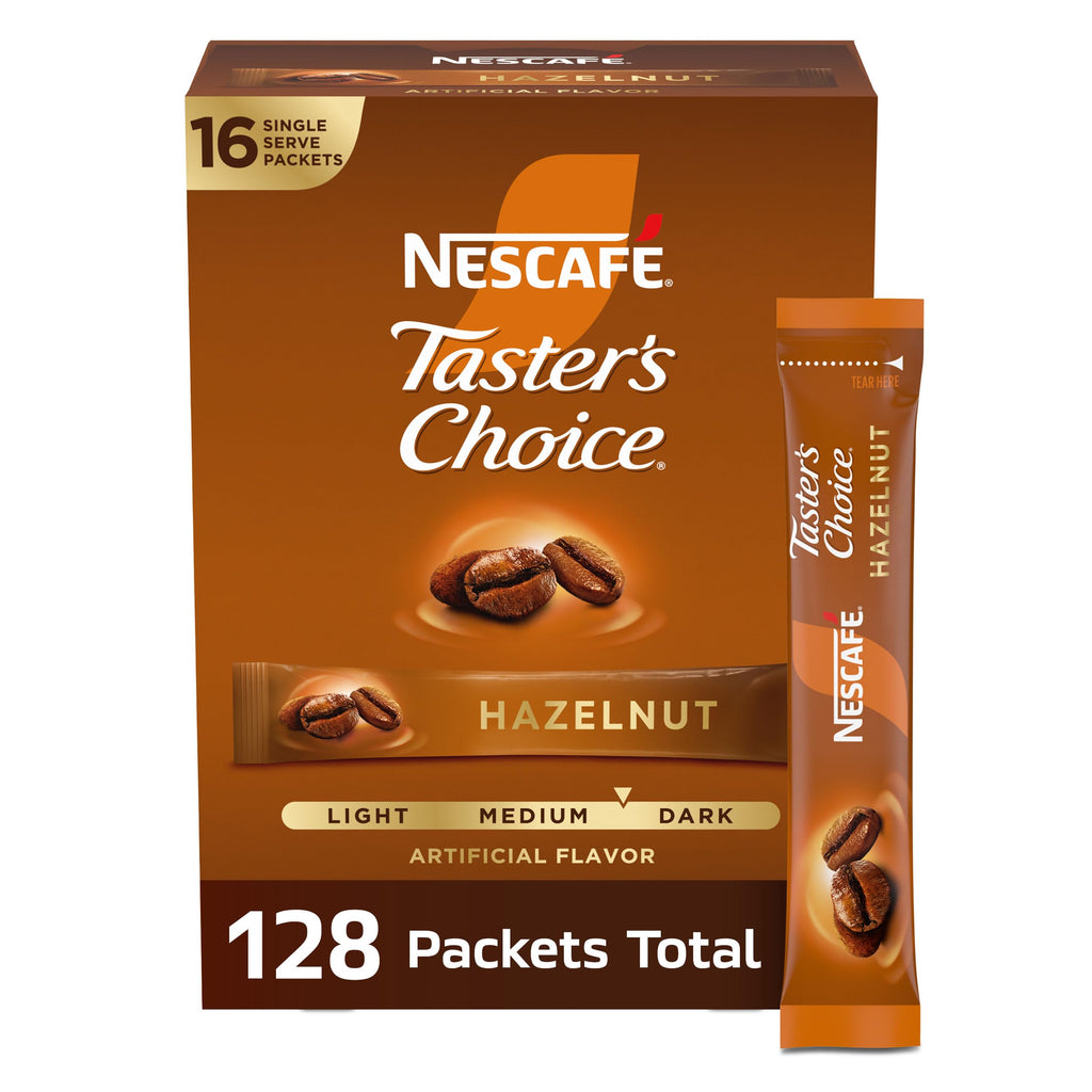 Hazelnut Flavored Coffee 8 Boxes 128 Packets E282508