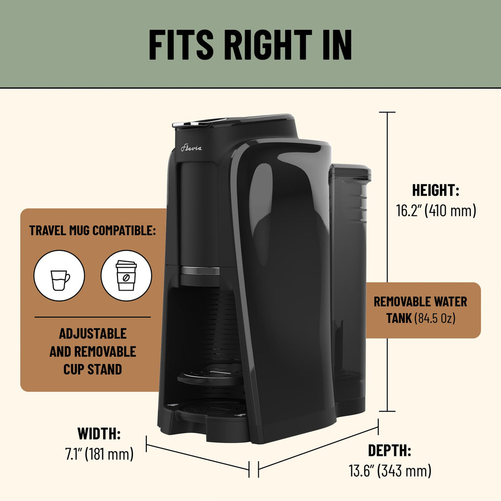 Coffee Machine with Single-Serve Freshpacks, Multiple Brew Sizes, Black K6380