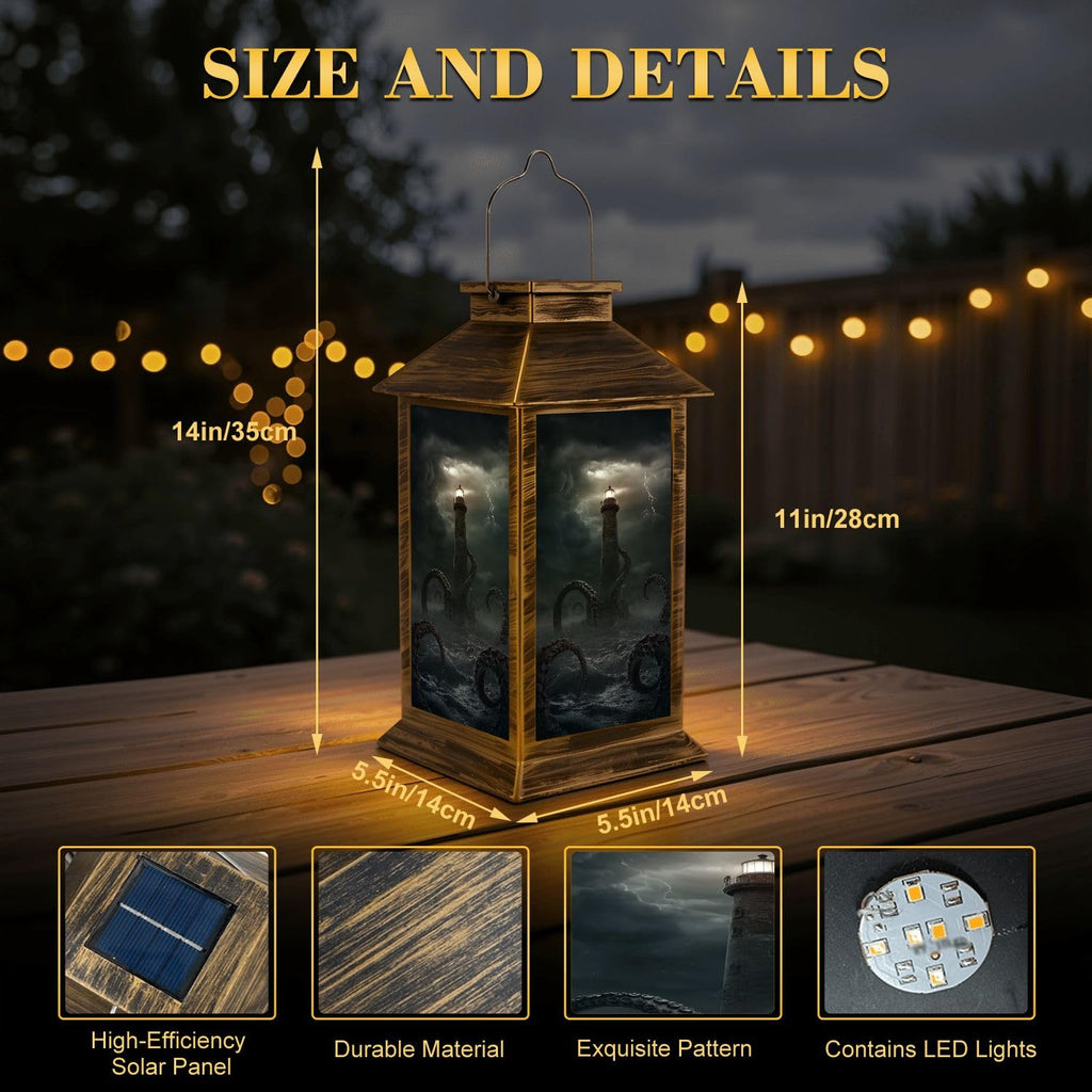 Waterproof Solar Powered Outdoor Hanging Lantern Q34446