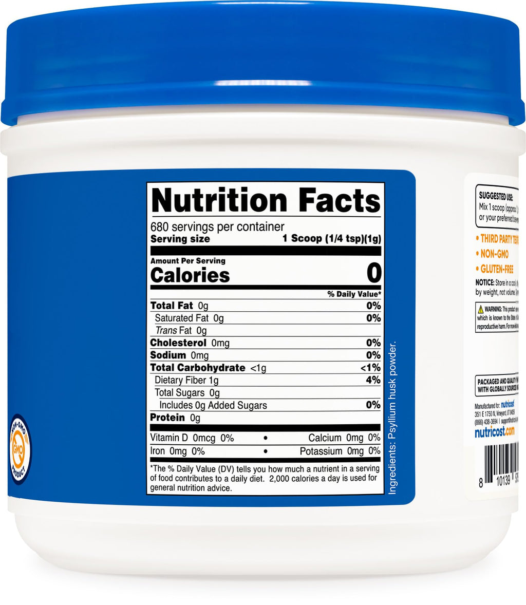 Psyllium Husk Powder 1.5 Pounds O64496