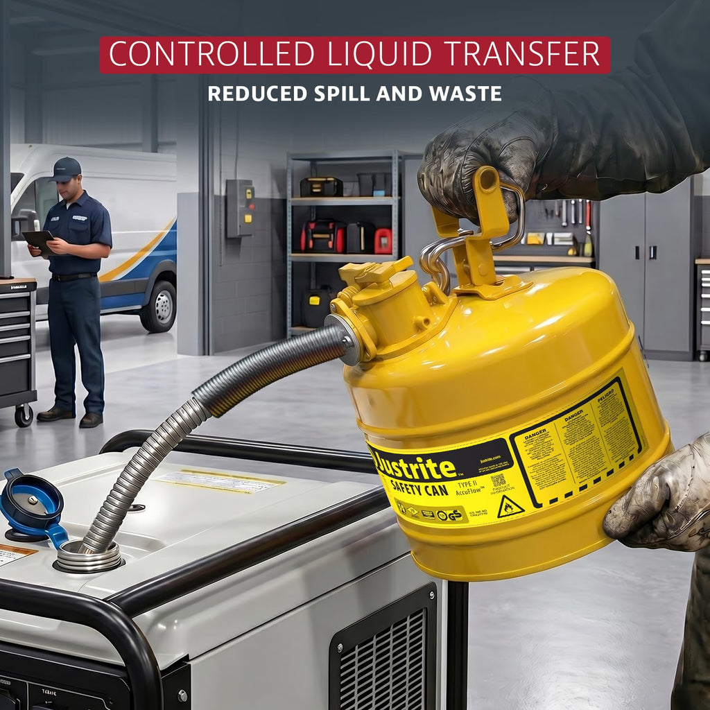 Yellow Galvanized Steel Diesel Fuel Can J299731