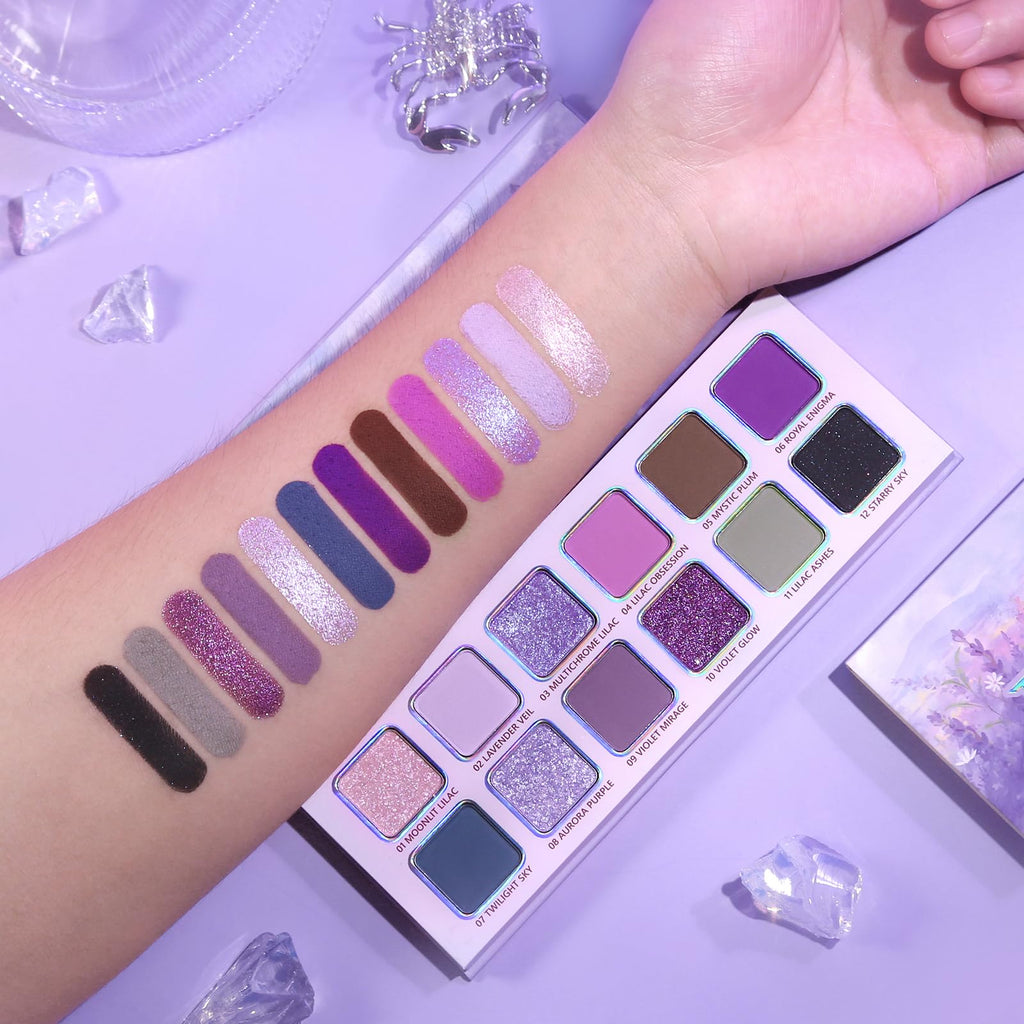 Pigmented Matte Shimmer Eyeshadow Palette V59824