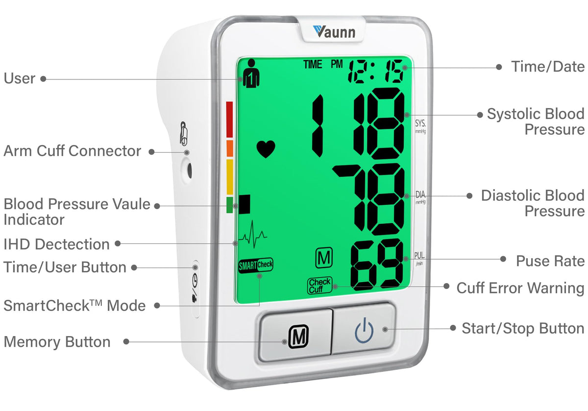 Automatic Upper Arm Blood Pressure Monitor Medium Arm Cuff R66980