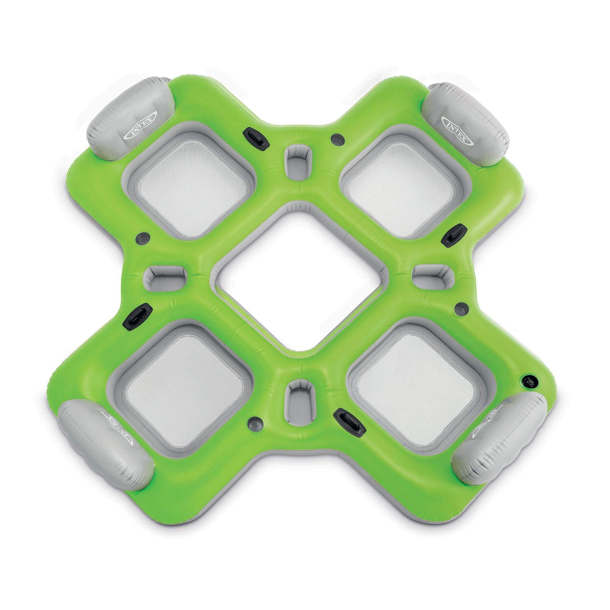 Inflatable 4 Seat PVC Pool Raft Green I2549