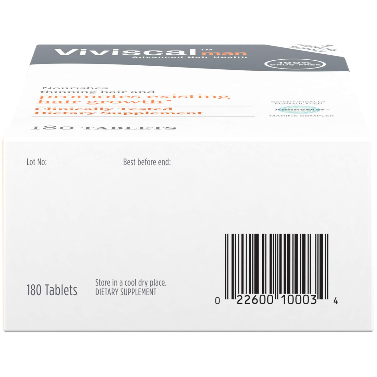 Men's Hair Growth Supplements 180 Tablets S4651