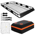 64" x 39" x 5" 200lb Heavy Duty Roof Rack Carrier Basket with Waterproof Bag B79296
