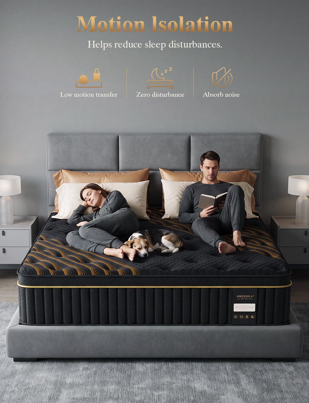Full Size Firm 14 Inch Cooling Hybrid Mattress in a Box F83429