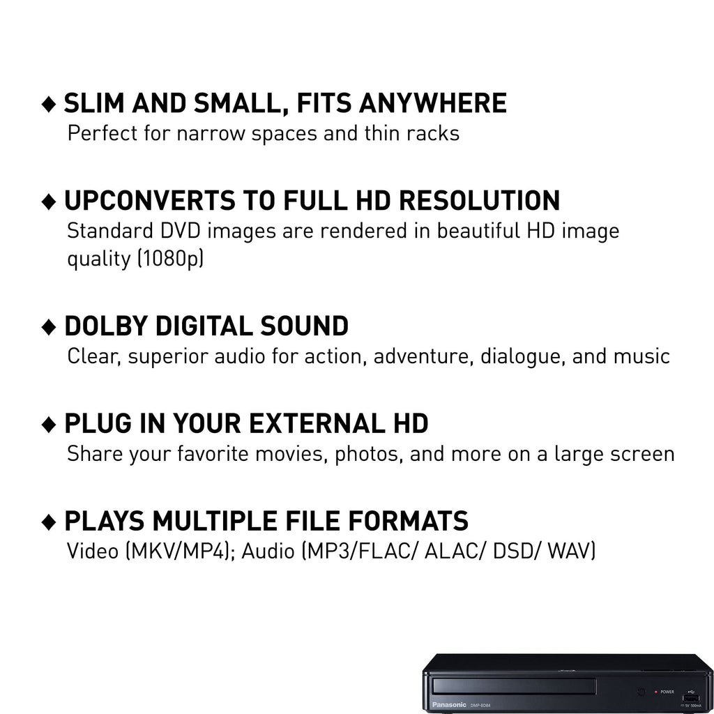 Black Blu-Ray DVD Player J71387